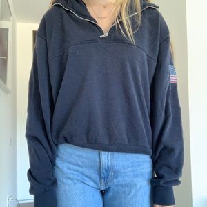 BRANDY MELVILLE ZIP UP SWEATER